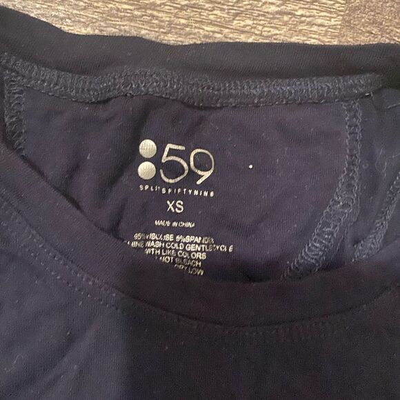 [splits 59] navy racer back tank EUC#2 - Picture 5 of 5